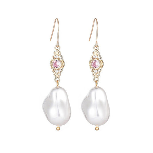 Stylish Baroque Pearl Drop Earrings YongxiJewelry 1