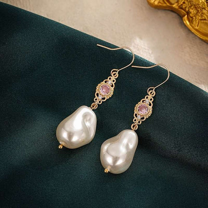 Stylish Baroque Pearl Drop Earrings YongxiJewelry 2