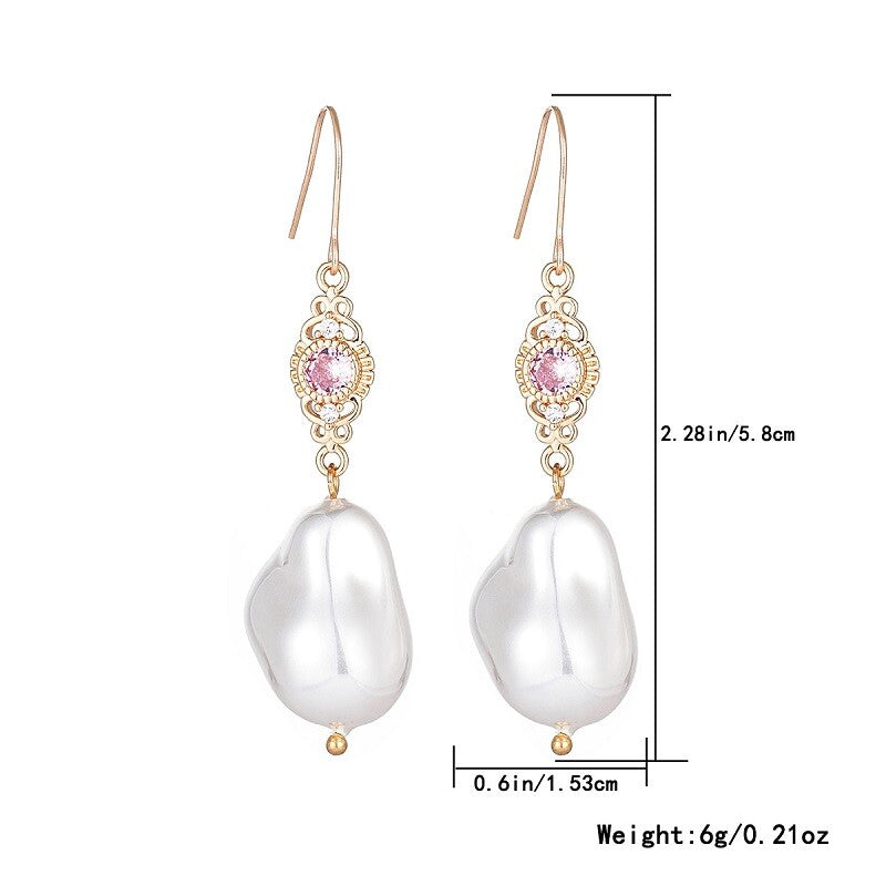 Stylish Baroque Pearl Drop Earrings YongxiJewelry 6