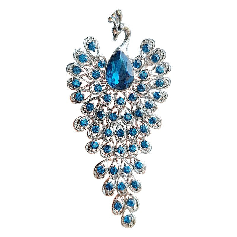 Stylish  Peacock Zircon Brooch YongxiJewelry 1