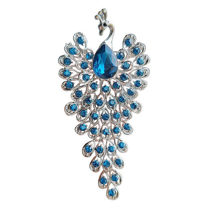 Stylish  Peacock Zircon Brooch YongxiJewelry 1