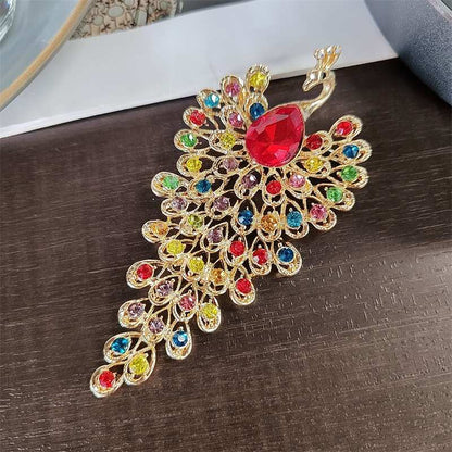 Stylish  Peacock Zircon Brooch YongxiJewelry 7