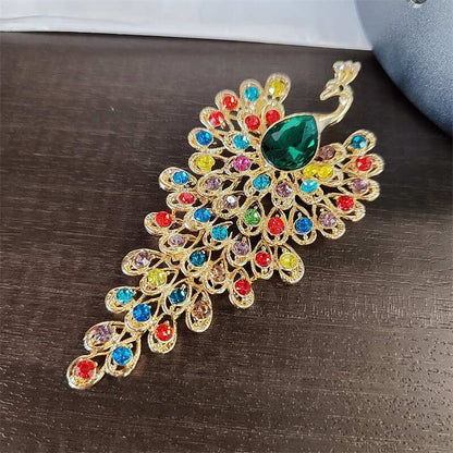 Stylish  Peacock Zircon Brooch YongxiJewelry 8