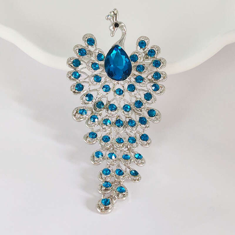 Stylish  Peacock Zircon Brooch YongxiJewelry 3