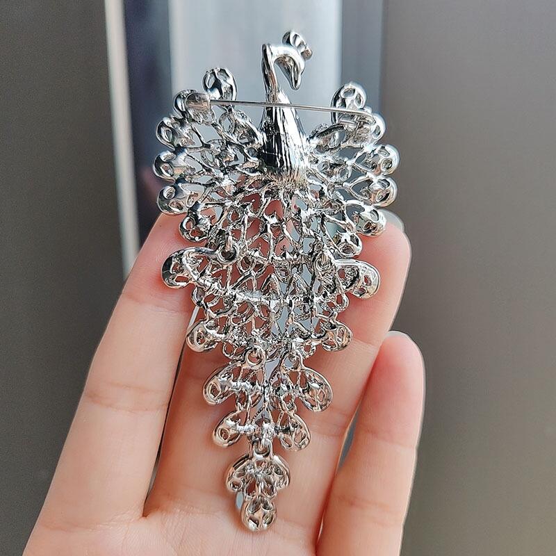 Stylish  Peacock Zircon Brooch YongxiJewelry 4