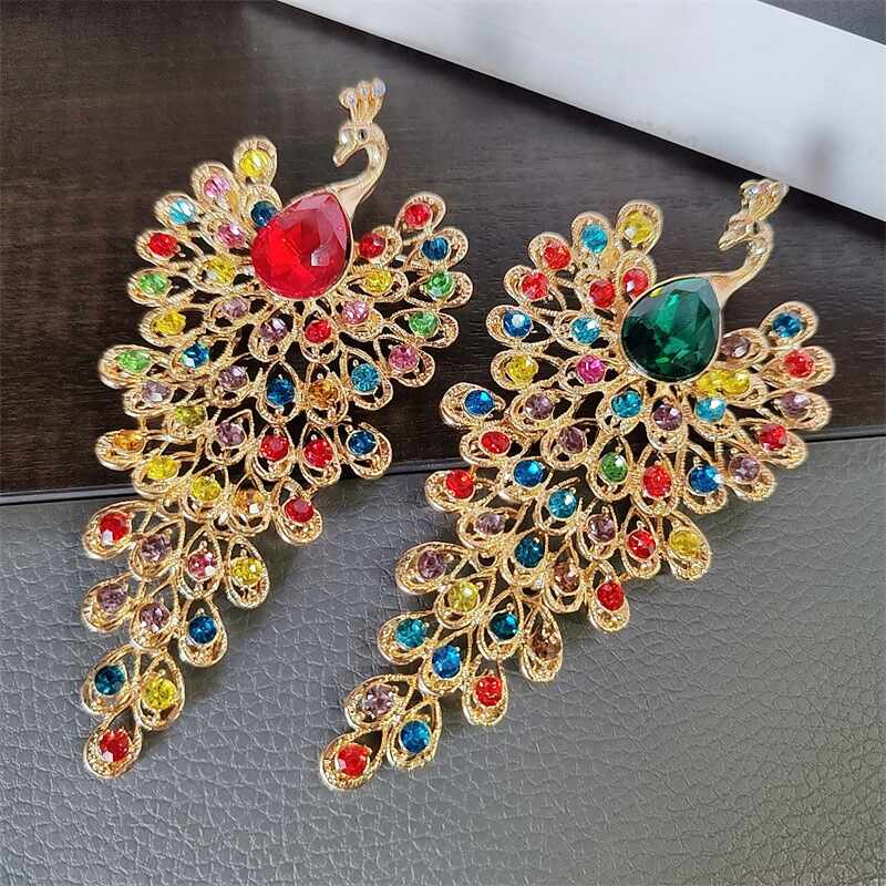 Stylish  Peacock Zircon Brooch YongxiJewelry 5