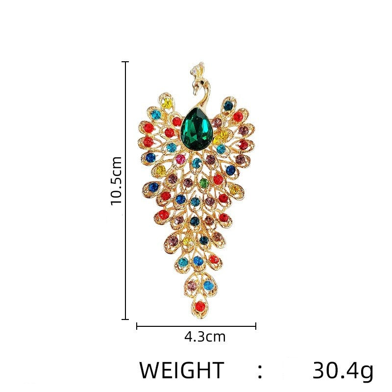 Stylish  Peacock Zircon Brooch YongxiJewelry 6