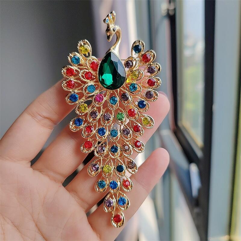 Stylish  Peacock Zircon Brooch YongxiJewelry 11