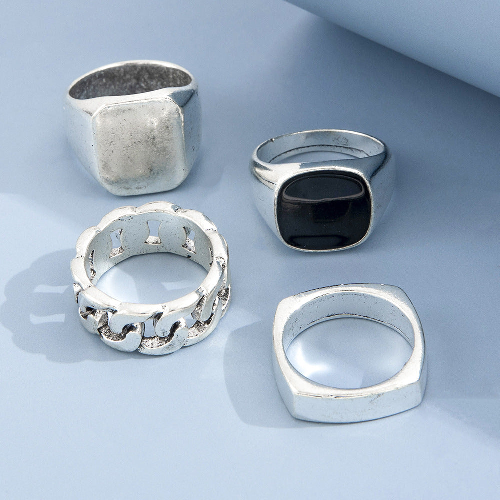 Modern Silver Rings Set YongxiJewelry 2