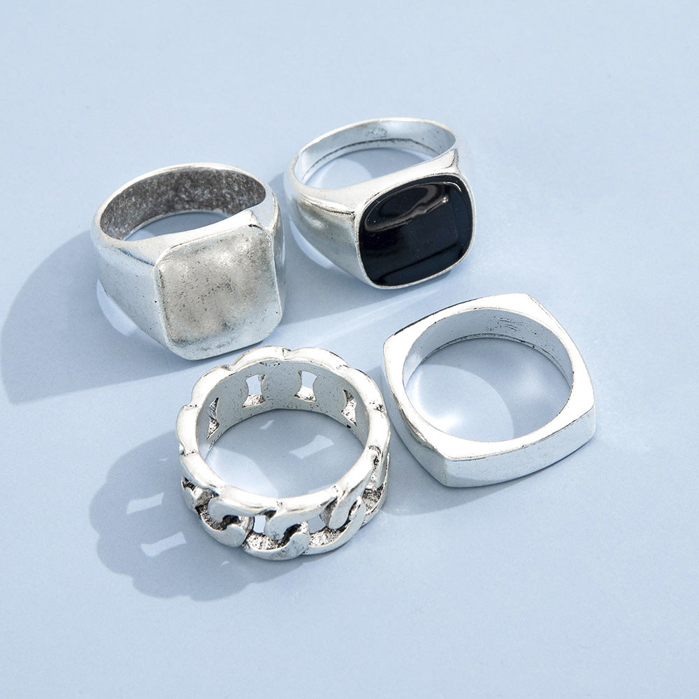 Modern Silver Rings Set YongxiJewelry 3