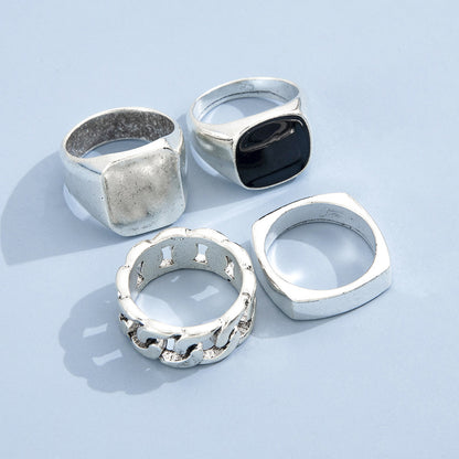 Modern Silver Rings Set YongxiJewelry 3