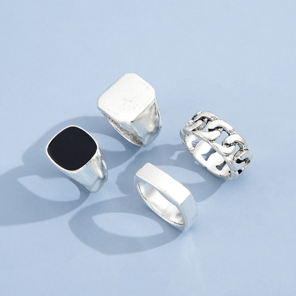 Modern Silver Rings Set YongxiJewelry 5