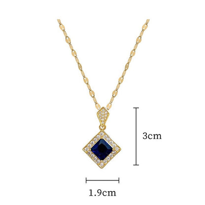 Zircon Rhinestones Necklace Earrings Set YongxiJewelry